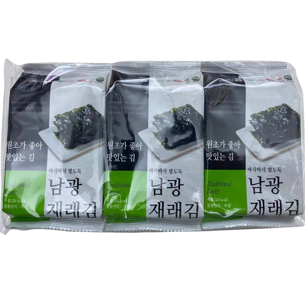 Namkwang Traditional Roasted Seaweed – 3 Pack