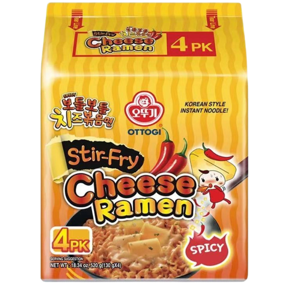 Ottogi Stir-Fry Cheese Ramen – Spicy Korean Noodles