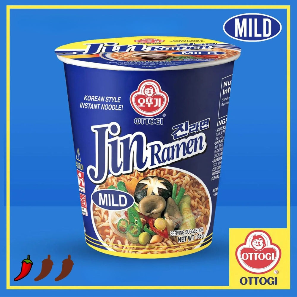 Ottogi Jin Ramen Mild – Korean Style Instant Noodles