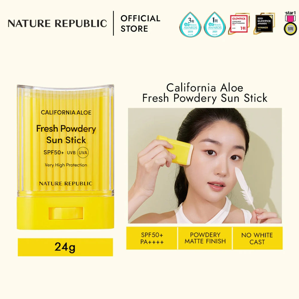 Nature Republic Fresh Powdery Sun Stick SPF50+ PA++++ (24g)