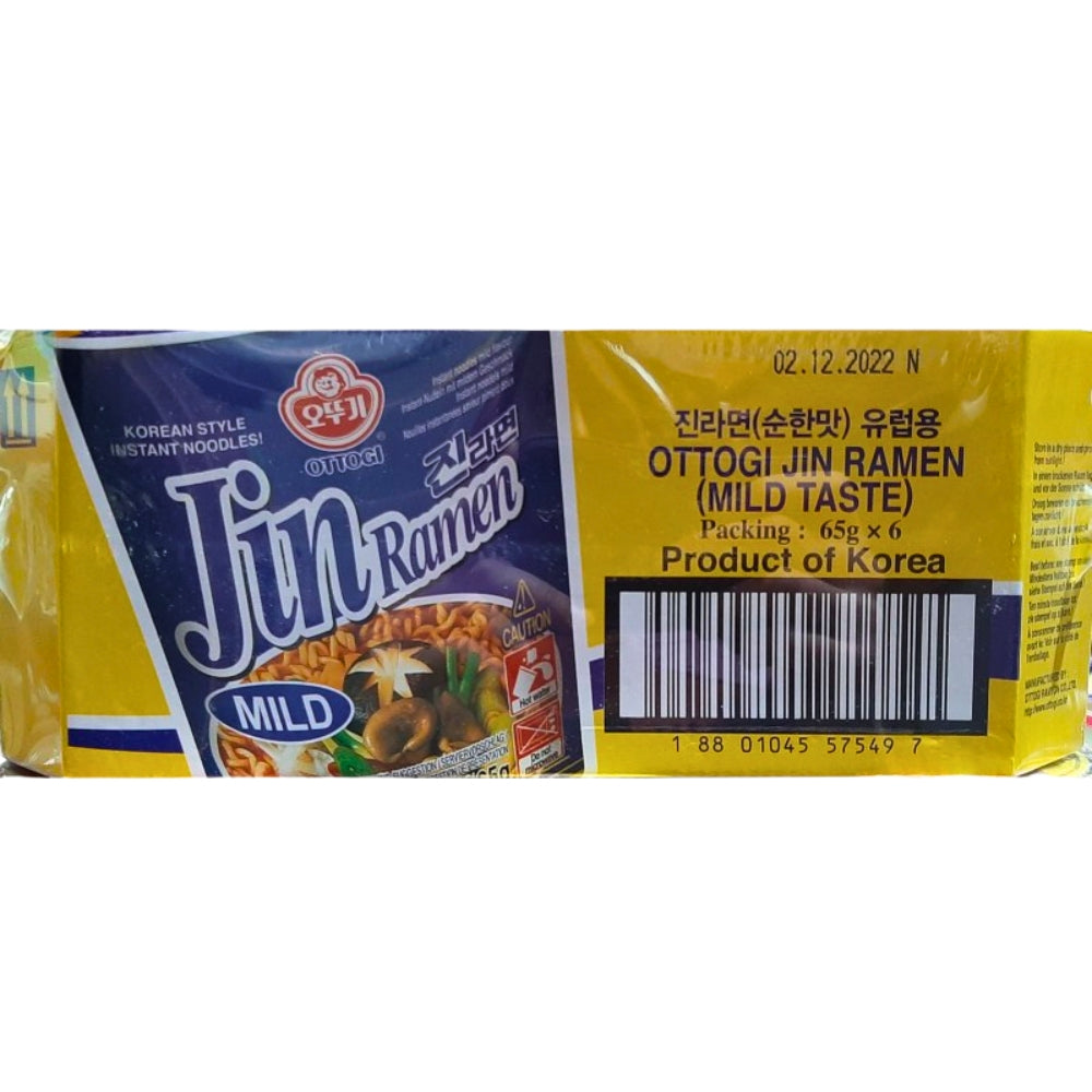 Ottogi Jin Ramen Mild – Korean Style Instant Noodles