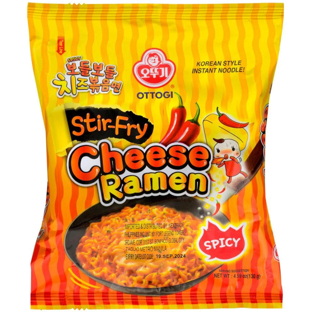 Ottogi Stir-Fry Cheese Ramen – Spicy Korean Noodles