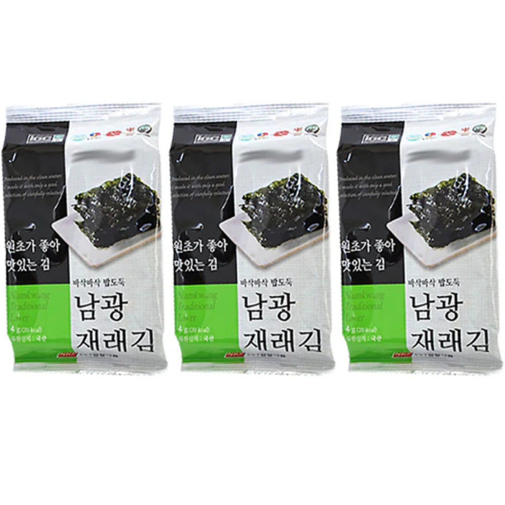 Namkwang Traditional Roasted Seaweed – 3 Pack