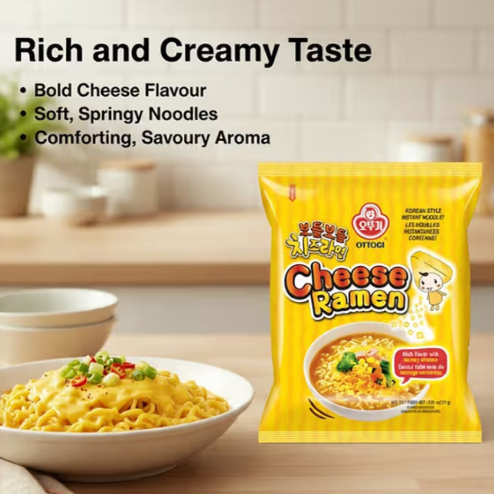 Ottogi Cheese Ramen – Rich & Creamy Korean Noodle Soup