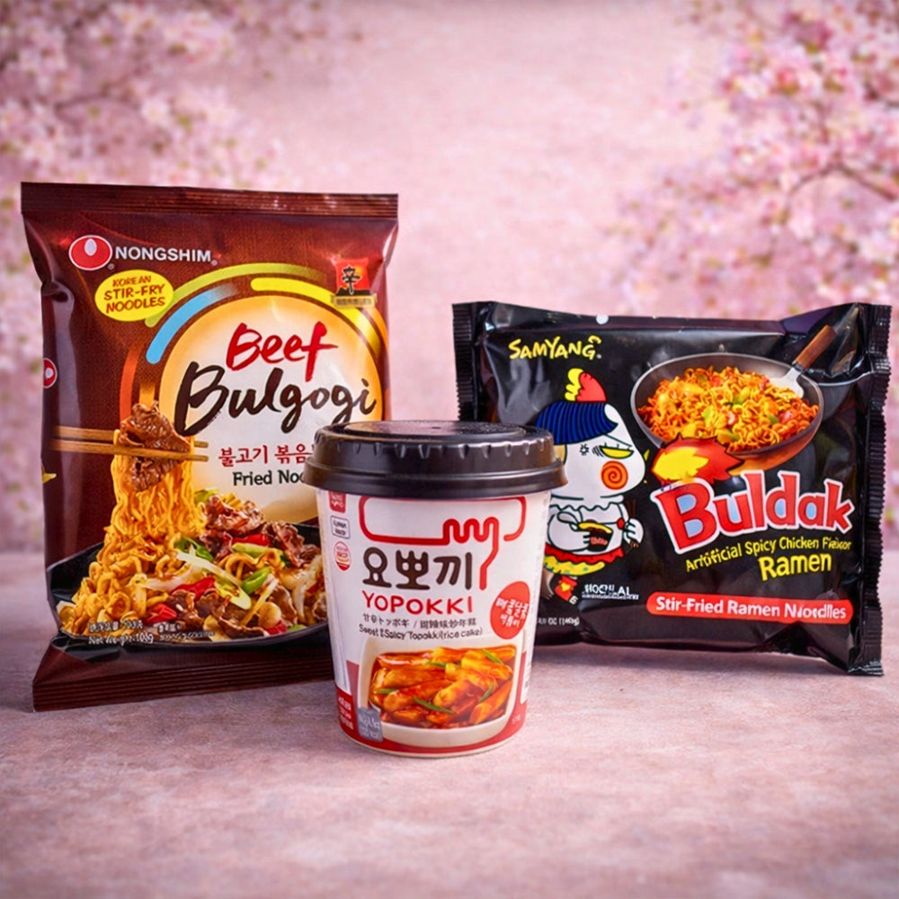 Korean Flavor Feast Bundle – Yopokki, Buldak & Bulgogi