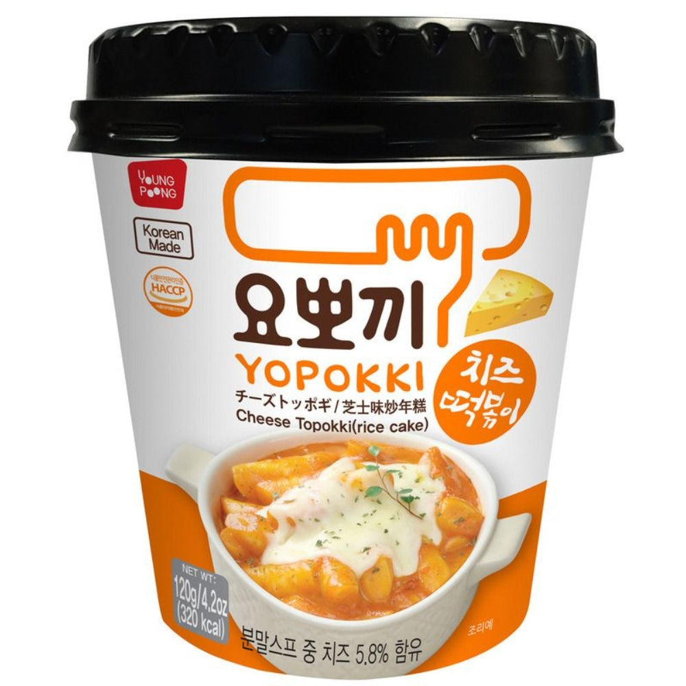 Yopokki Cheese Topokki Korean Rice Cake Cup (120g)